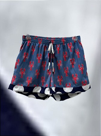 Shorts Lagosta Barra Bolinhas