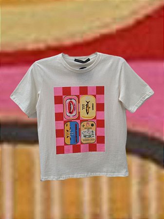 T-shirt  Latas Sardinhas Off White