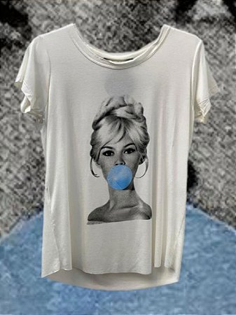 T-shirt Ploc Azul Off White