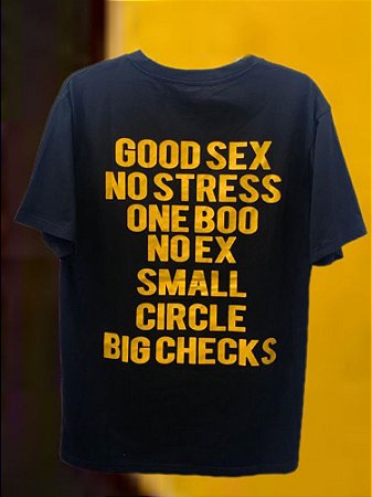 T-shirt No Stress Preto