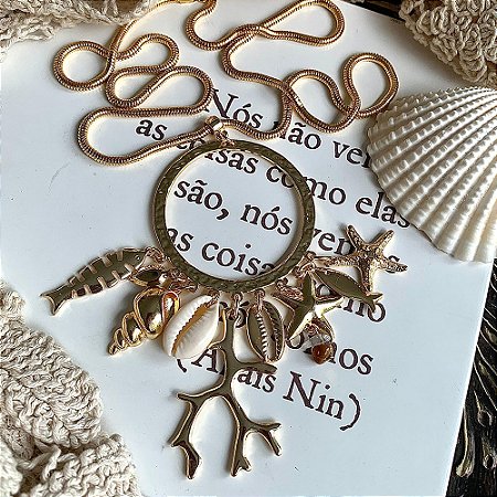 Colar Círculo Mar Dourado