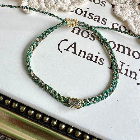 Pulseira Macramê Shine Verde