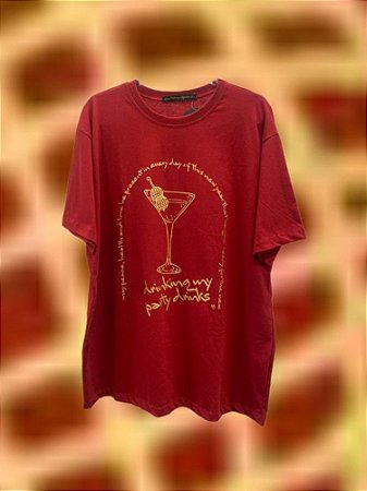 T-shirt Drink Vermelho