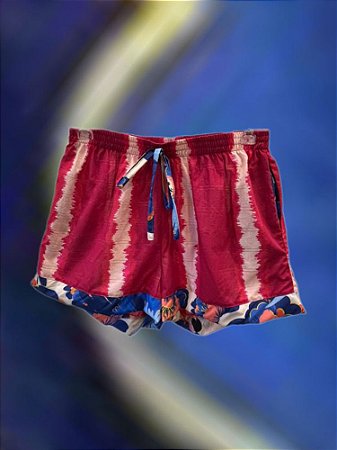 Shorts Riscas Barrado Florido