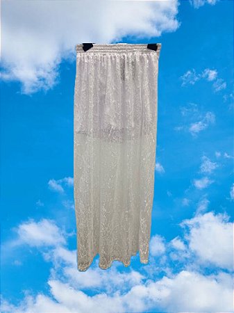 Saia Shorts Renda Branca