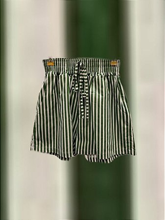 Shorts Listras Verde