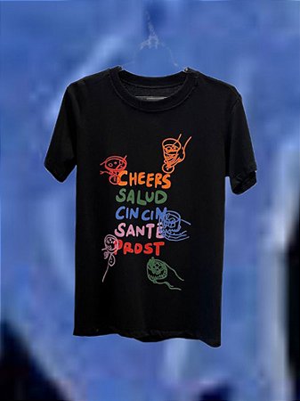 T-shirt Salud Preto
