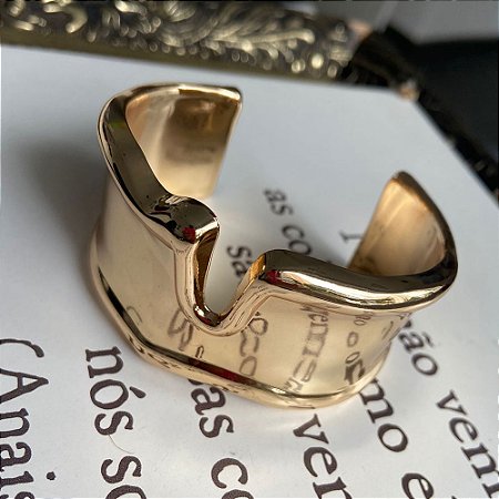 Bracelete Fenda Dourado