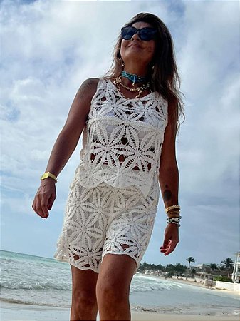 Conjunto Crochê Branco