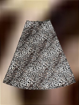 Saia Onça Marrom Claro