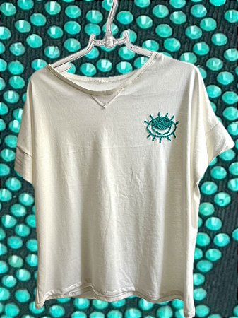 T-shirt Olho Verde Off White