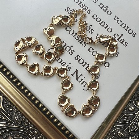 Colar Mini Peras Dourado