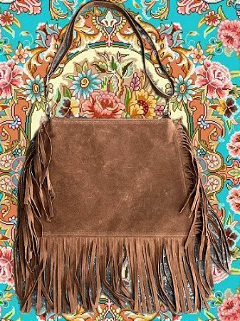 Bolsa Franjas Marrom