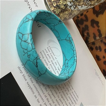 Pulseira Resina Turquesa