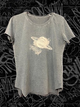 T-Shirt Azul Petróleo Clara Planeta