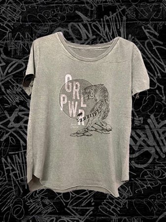 T-Shirt Verde Estonada Tigre GLR PWR