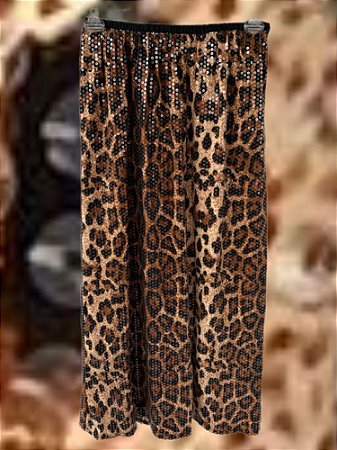 Saia Paetês Animal Print