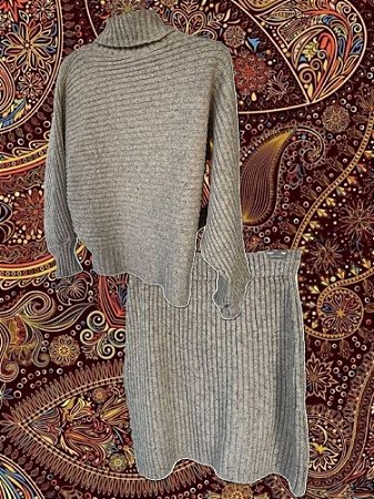 Home Wear Blusa Gola Alta Saia