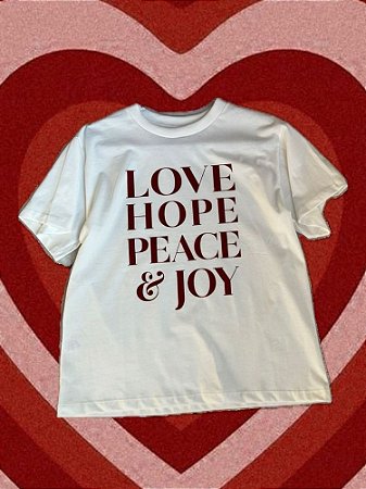 T-shirt Love Hope Off White