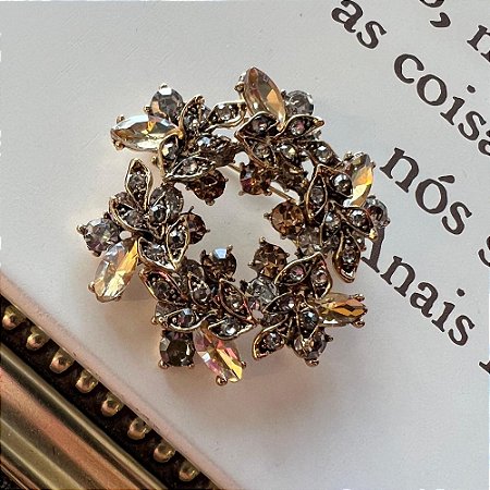 Broche Guirlanda Champagne