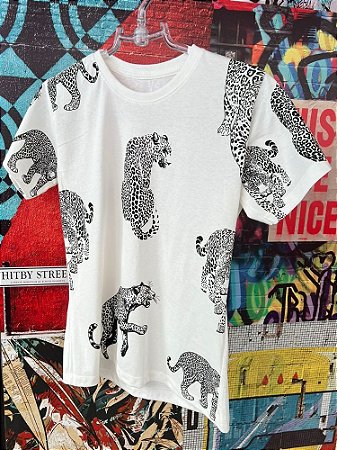 T-shirt Onças Branca