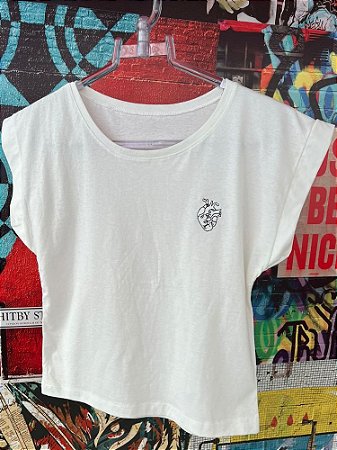 T-shirt Coração Branco