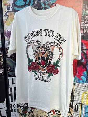 Maxi T-shirt Tigre Born Off White