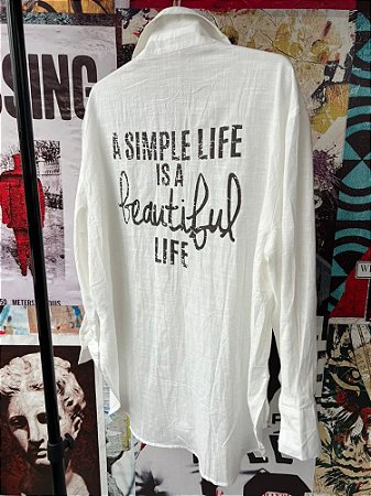 Camisa Simple Life Branca