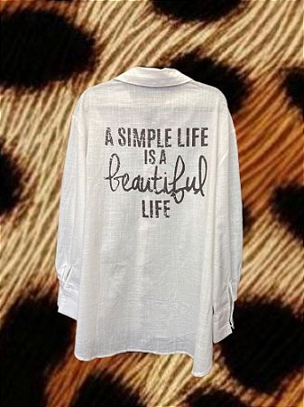 Camisa Simple Life Branca