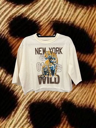 Cropped New York Off White