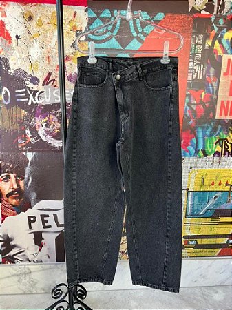 Calça Jeans Cós Transversal Barrel