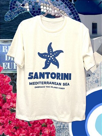 Maxi T-shirt Santorini Off White