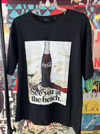 T-shirt Coke Preto