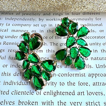 Brinco Little Drops Esmeralda