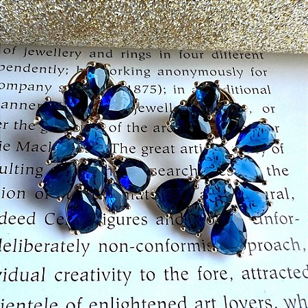 Brinco Little Drops Azul