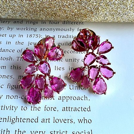 Brinco Little Drops Pink