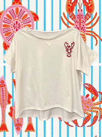 T-shirt Lagosta Branco