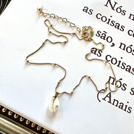 Colar Búzio Dourado