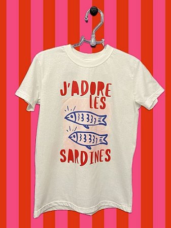 T-shirt J´Adore Sardines Off White