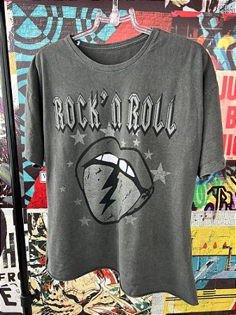 Maxi T-shirt Rock´n Roll Cinza