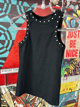 Regata Canelada Tachinhas Preta