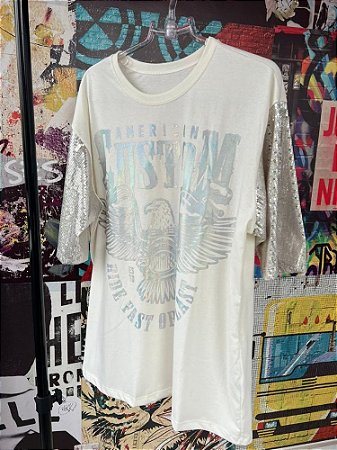 Maxi T-shirt Águia Off White