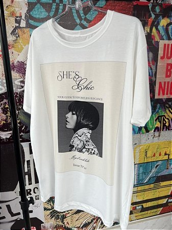 Maxi T-Shirt She´s Chic Branca