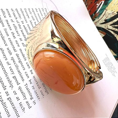 Bracelete Pedra Oval Ambar