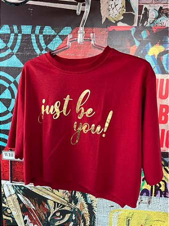 Cropped Just Be You Vermelho