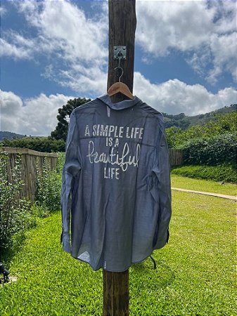 Camisa Simple Life Azul