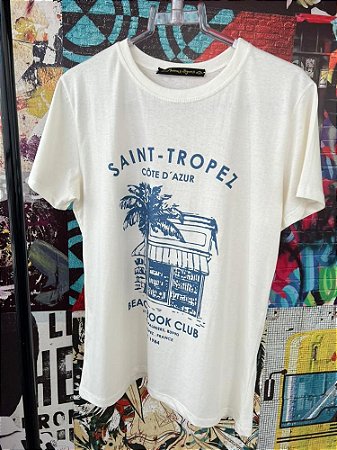T-shirt Saint Tropez Off White