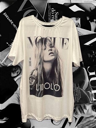 Maxi T-Shirt Vogue Off White