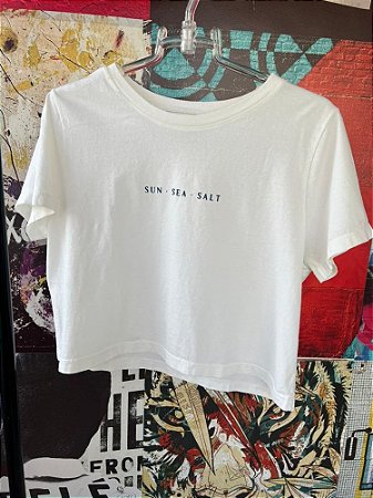 Cropped Sun Sea Off White