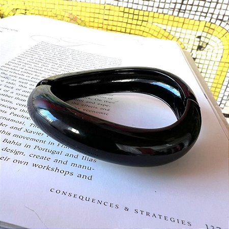 Bracelete Onda Slim Preto